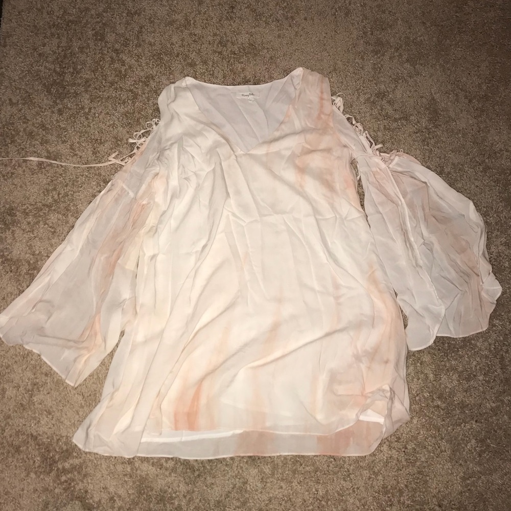White and pink dress